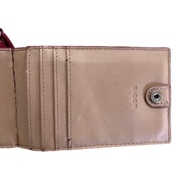 LODIS - Raspberry Embossed Card Holder/Coin Purse - Picture 8 of 9